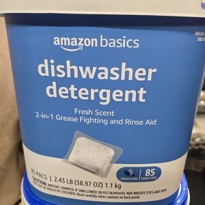 Amazon Basics Dishwasher Detergent 85 Pods -